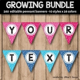 Editable Banner Bulletin Board Letters Printable End of th