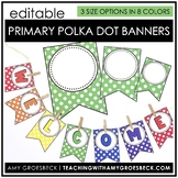 Editable Banner - Primary Colors
