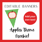 Editable Banners- Apple Theme- FALL FREEBIE