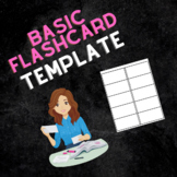 Editable Basic Flashcard Template #1