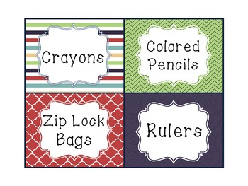 Preview of Editable Basket Labels Smooth Colors