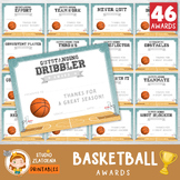 Editable Basketball Award Certificates, Award Ceremony Cer
