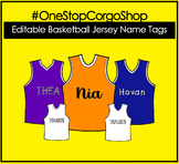 Basketball Jersey Template with EDITABLE Names