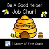 Editable Bee A Helper Job Chart