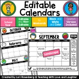 Editable Calendar 2022-2023 English and Spanish No Weekends Landscape