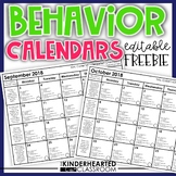 Editable Behavior Calendars
