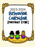 Editable Behavior Calendars for Take Home Folders (portrai