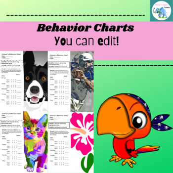 Preview of Editable Behavior Charts for All Ages