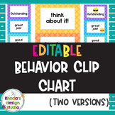 Editable Behavior Clip Chart Classroom Management Emoji an