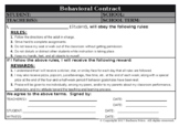 Editable Behavior Contract / Intervention Support Packet