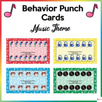 Editable Behavior Punch Cards Halloween Theme