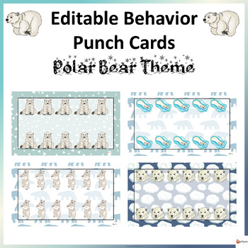 Editable Behavior Punch Cards Fall Theme