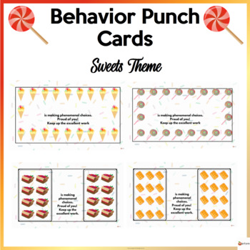 Student reward punch card