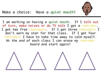 Preview of Editable Behavior Visual- Make a choice!  (Primary, Special Education, Autism)