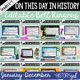 Editable Bell Ringers for Social Studies and History Class