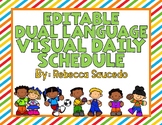 Editable Bilingual Visual Daily Schedule