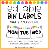 Editable Bin Labels (White Background)