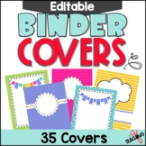 Editable Binder Covers for Students and Teachers