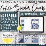 Editable Binder Cover and Spines | Editable Google Slides 
