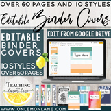 Editable Binder Cover and Spines MEGA BUNDLE | Editable Go