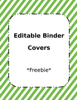 Editable Binder Covers by Kaitlin Vidrine | TPT