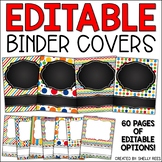 Binder Covers and Spines EDITABLE