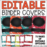 Binder Covers and Spines EDITABLE Floral