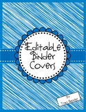 Editable Binder Covers & Spines {Blue}