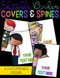 Editable Binder Covers & Spines Freebie Set of Four