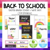 Editable Binder Covers, Spines, Hand Signals, and Name Tag