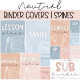 Editable Binder Covers & Spines | Modern Neutral