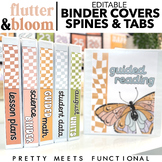 Editable Binder Covers Spines and Tabs for Organization in