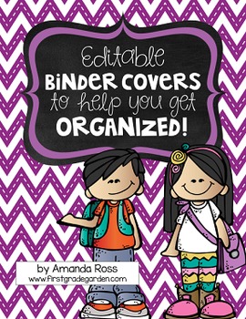 Preview of Editable Binder Covers {To Help You Get Organized!}