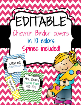 Preview of Editable Binder Covers and Spines