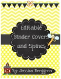 Editable Binder Covers and Spines {School Theme}