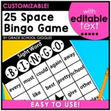 Sight Word Bingo, Classroom Bingo Template Editable, Blank
