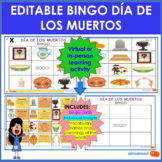 Editable and virtual Bingo Cards -  Día de los Muertos