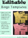 Editable Bingo Game Template