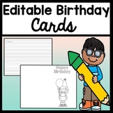 free printable birthday cards paper trail design - editable birthday ...