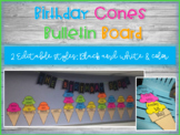 Editable Birthday Cones