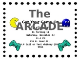 Editable Birthday Invitations: Arcade/Gamer