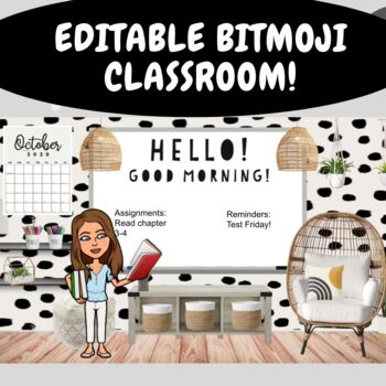 Preview of Editable Bitmoji Classroom