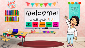 Preview of Editable Bitmoji Classroom Welcome Presentation