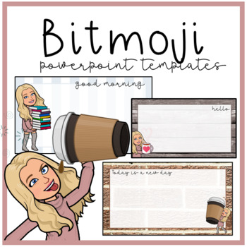 Preview of Editable Bitmoji Morning Work Welcome PowerPoint Slides