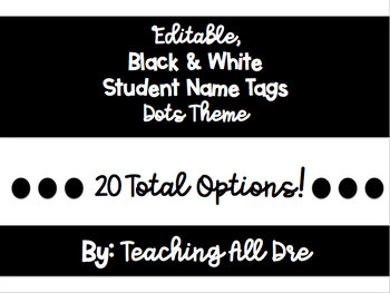 Editable Name s Black And White Worksheets Teaching Resources Tpt