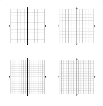 Editable Blank Coordinate Graphs by Mstone Math | TPT