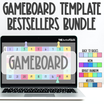 Preview of Editable Blank Gameboard Template Best Sellers BUNDLE Google Slides Games