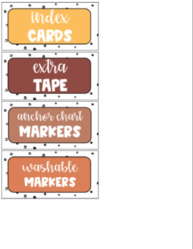 Editable Boho Mountain Teacher Toolbox Labels by Teaching With Mrs