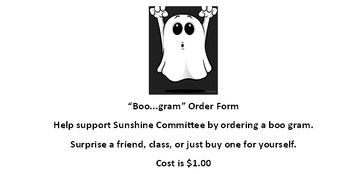 Preview of Editable Boo Gram & Heart Gram Order Form
