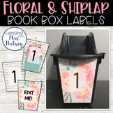 Floral Farmhouse Book Bin Labels - Book Box Labels